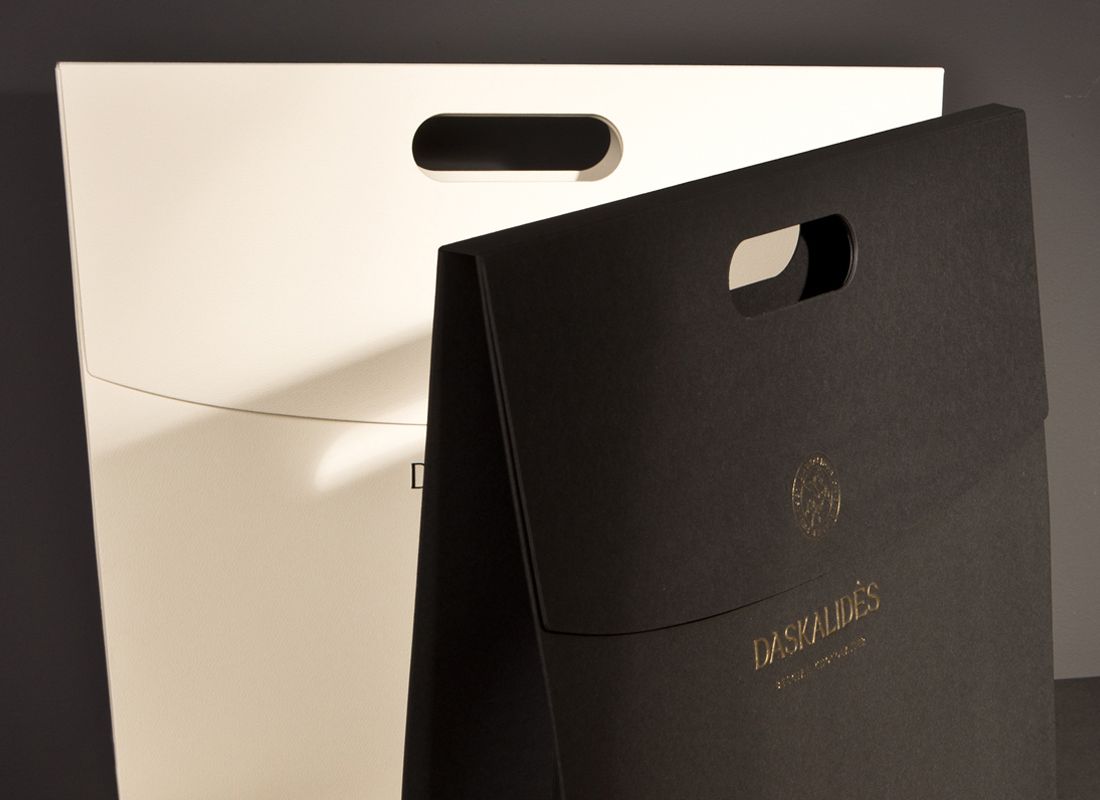 Chocolate and champagne gift bag daskalides