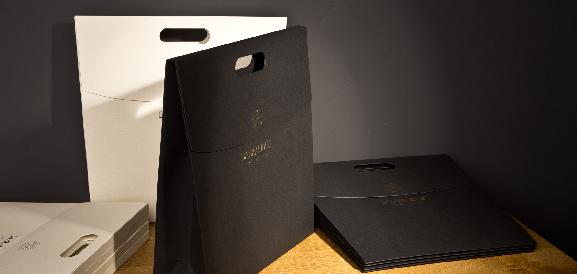 Chocolate and champagne gift bag daskalides 6 bold flap paper bag design