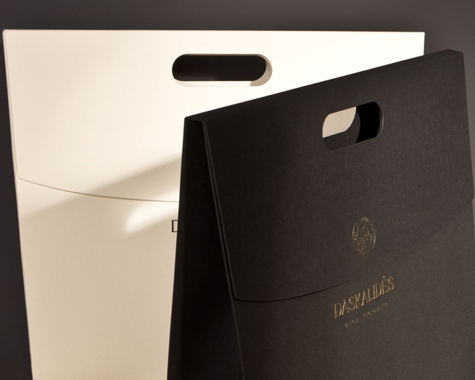 Chocolate and champagne gift bag daskalides