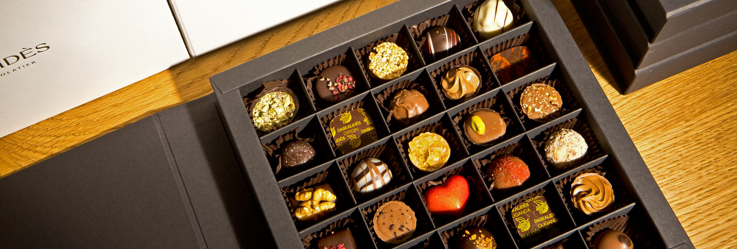 Chocolate and champagne gift packaging daskalides Chocolate and champagne gift packaging