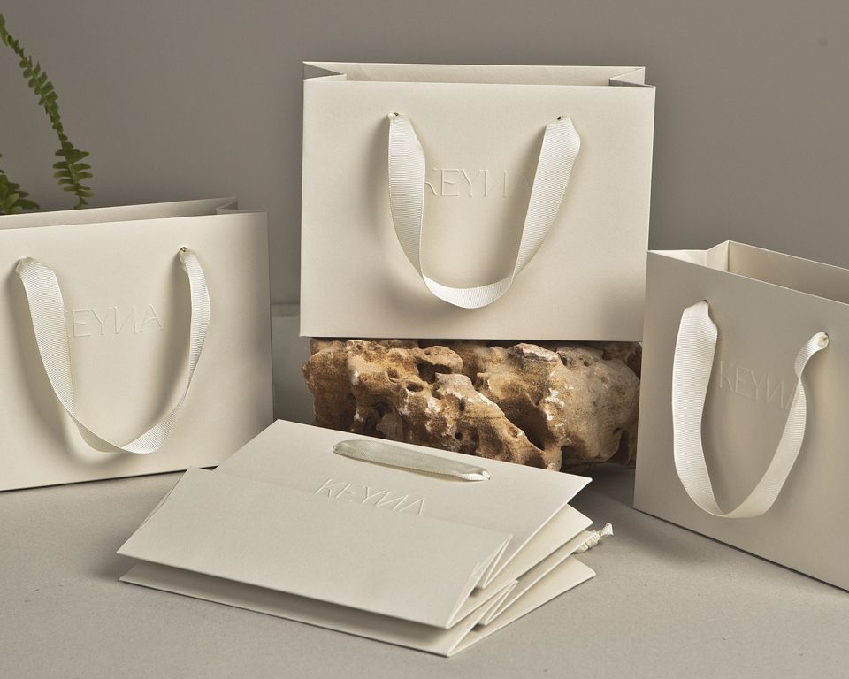 ribbon handle paper bags