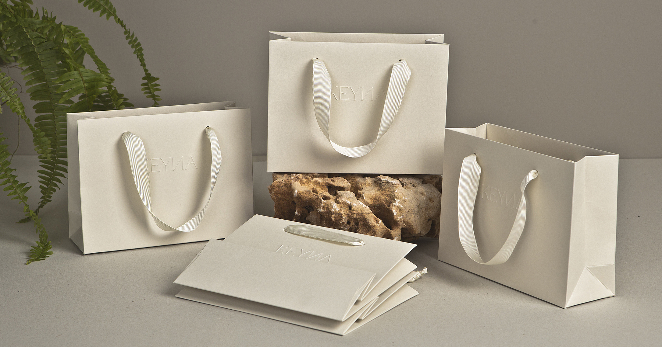 ribbon handle paper bags