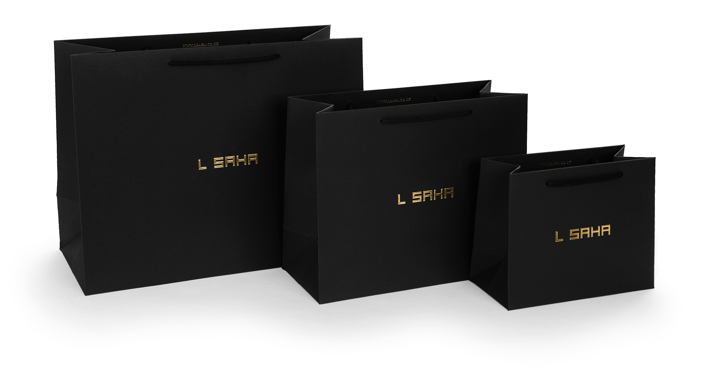 Premium-shopping-bag-from-black-paper-L-Saha-01 fashion paper bag design L Saha