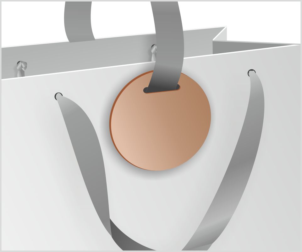 on the ribbon closure