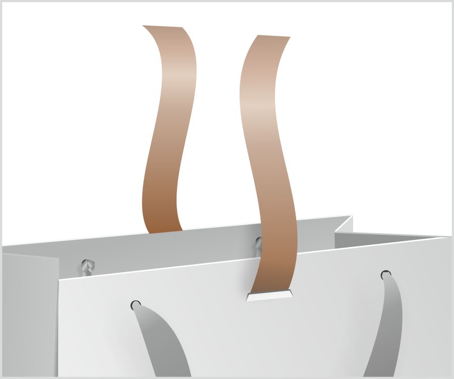 glued ribbon closure