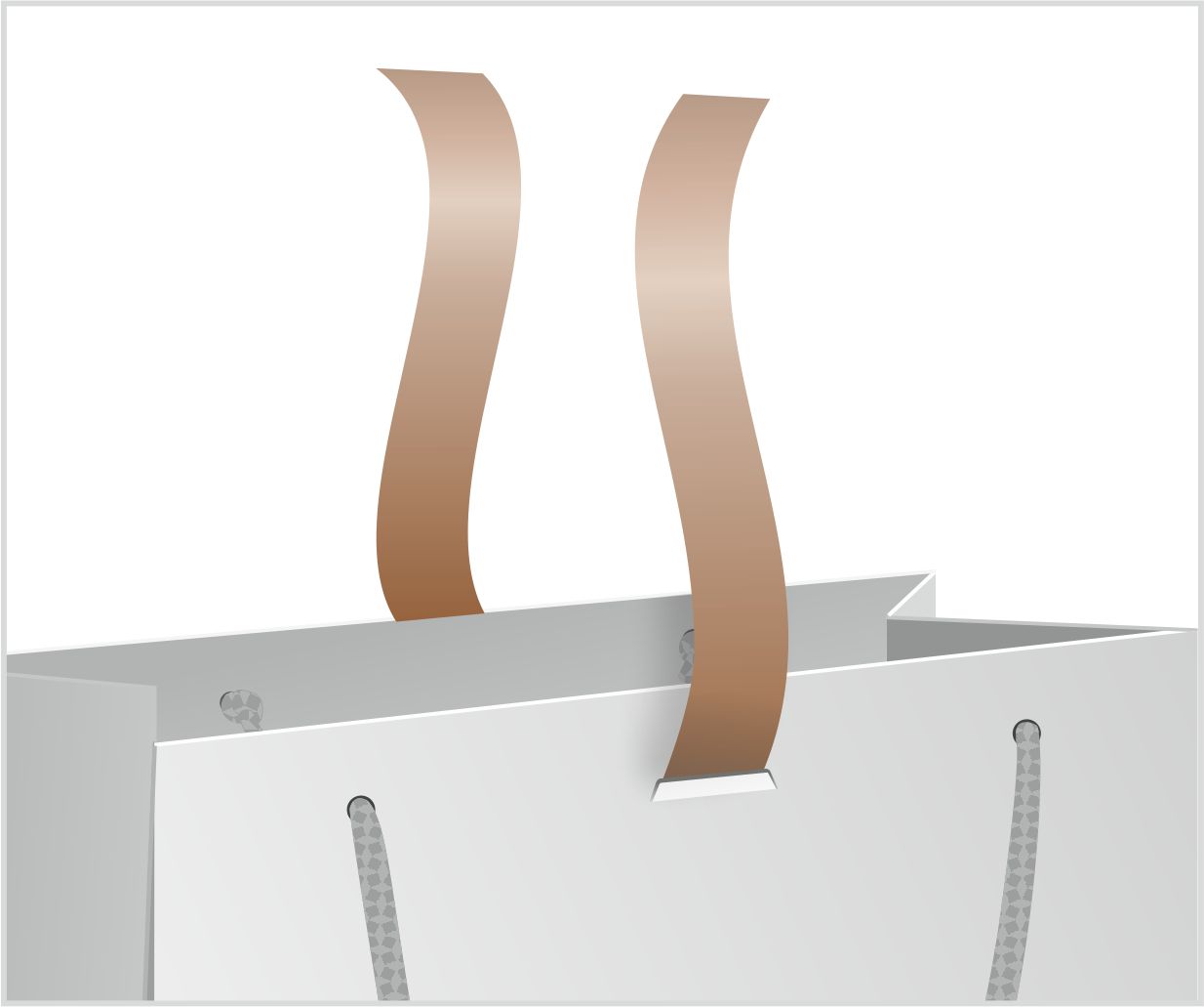 glued ribbon closure