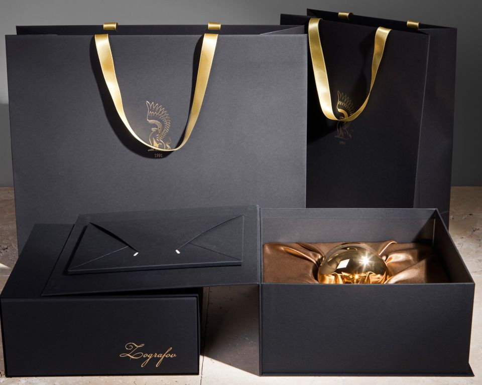 Zografov personalised black gift box